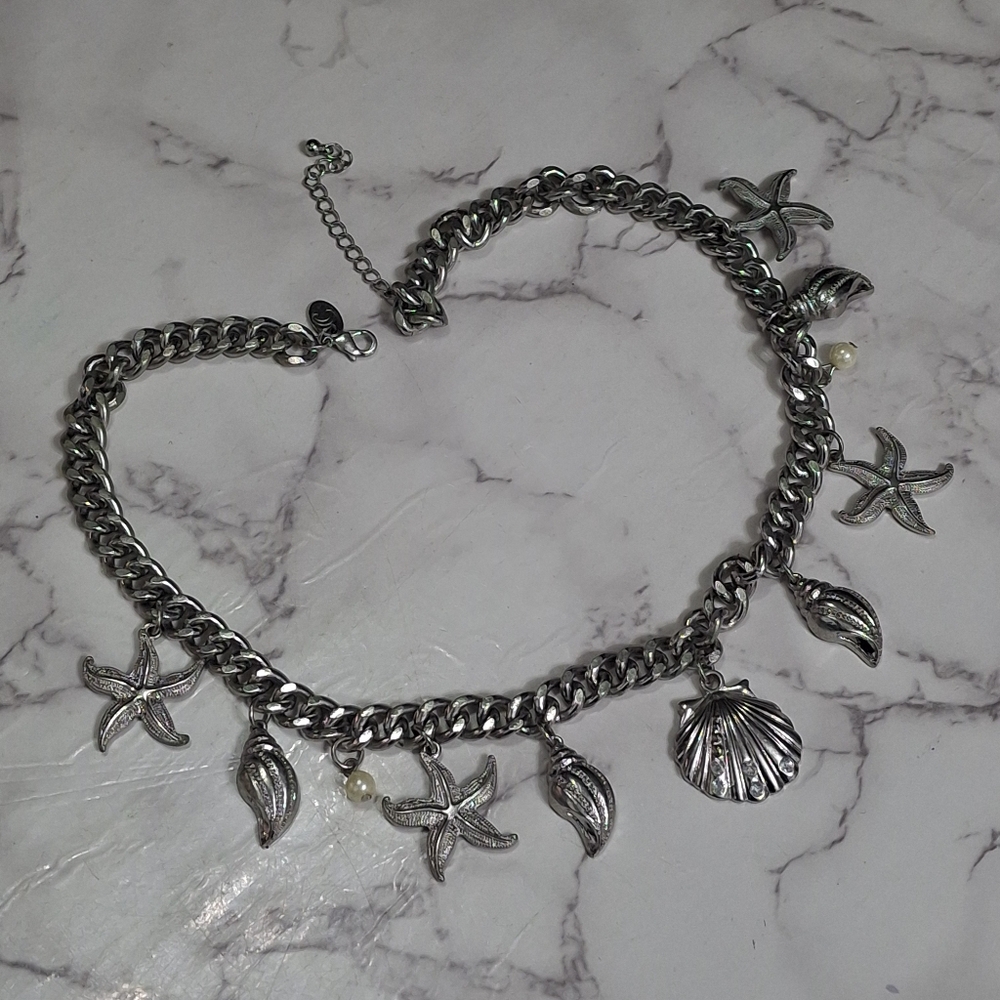Nautical Ocean Charm Necklace